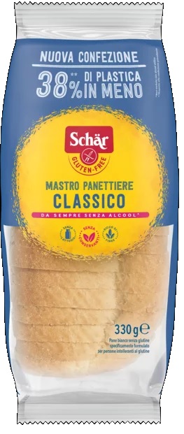 SCHAR CLASSICO DEL MASTRO PANETTIERE PANE BIANCO SENZA LATTOSIO 330 G - Farmapanda Srl