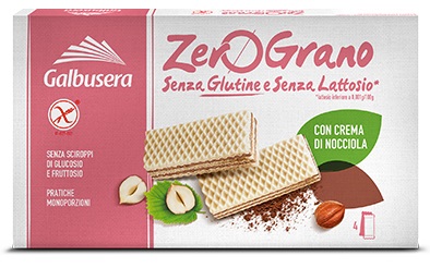 ZEROGRANO WAFER NOCCIOLA 180 G - Farmapanda Srl