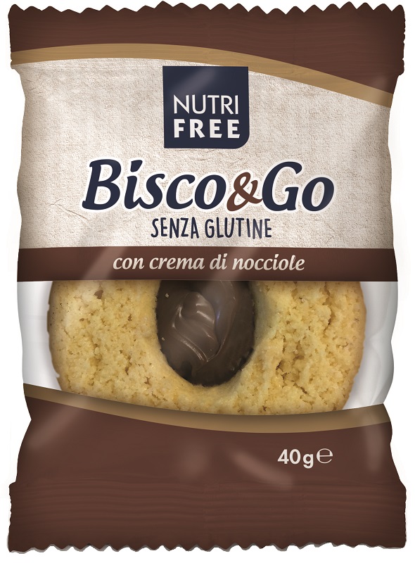 NUTRIFREE BISCO&GO CON CREMA DI NOCCIOLE 40 G - Farmapanda Srl