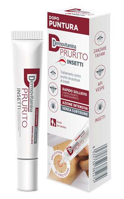 DERMOVITAMINA PRURITO INSETTI DOPO PUNTURA RAPIDO SOLLIEVO AZIONE INTENSIVA SENZA CORTISONE 15 ML - Farmapanda Srl