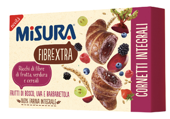 MISURA CORNETTI FIBRE EXTRA VIOLA FRUTTI DI BOSCO UVA E BARBABIETOLA 300 G - Farmapanda Srl