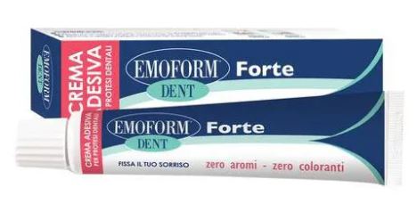 CREMA ADESIVA EMOFORM DENT FORTE PER PROTESI DENTALI 70 G - Farmapanda Srl
