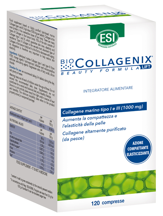 ESI BIOCOLLAGENIX 120 COMPRESSE - Farmapanda Srl