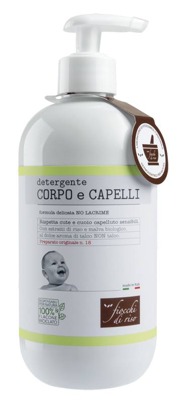 FIOCCHI DI RISO DETERGENTE CORPO/CAPELLI TALCO 400 ML - Farmapanda Srl