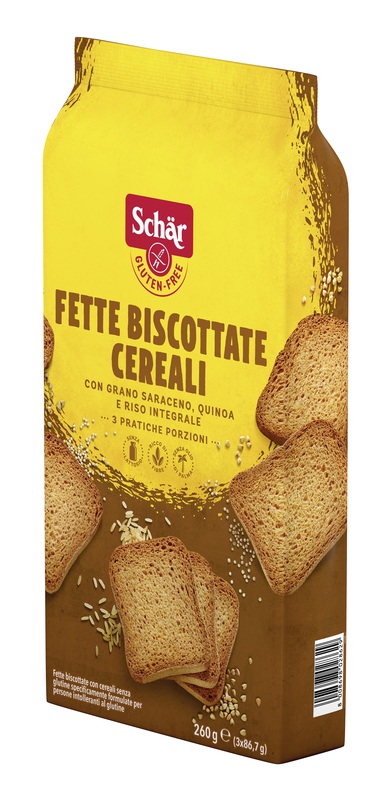 SCHAR FETTE BISCOTTATE CEREALI 3 PORZIONI DA 86,7 G - Farmapanda Srl