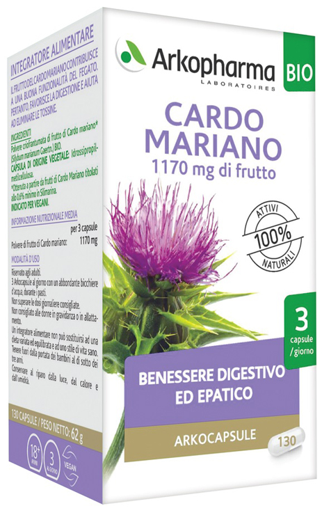 ARKO CAPSULE CARDO MARIANO BIO 130 CAPSULE - Farmapanda Srl