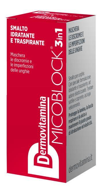 DERMOVITAMINA MICOBLOCK 3 IN 1 SMALTO IDRATANTE E TRASPIRANTE ROSSO 5 ML - Farmapanda Srl