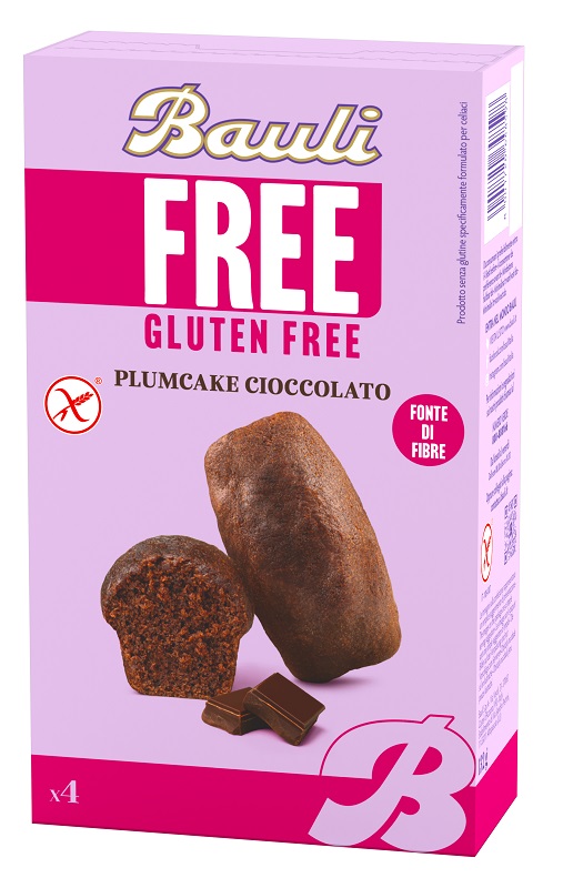 BAULI FREE PLUMCAKE CIOCCOLATO 4 PEZZI DA 33 G - Farmapanda Srl