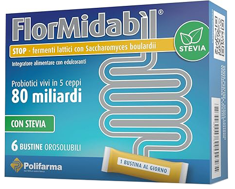 FLORMIDABIL STOP 6 BUSTINE CON STEVIA - Farmapanda Srl