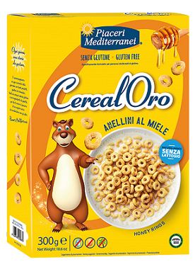 PIACERI MEDITERRANEI CEREALORO ANELLINI MIELE 300 G - Farmapanda Srl