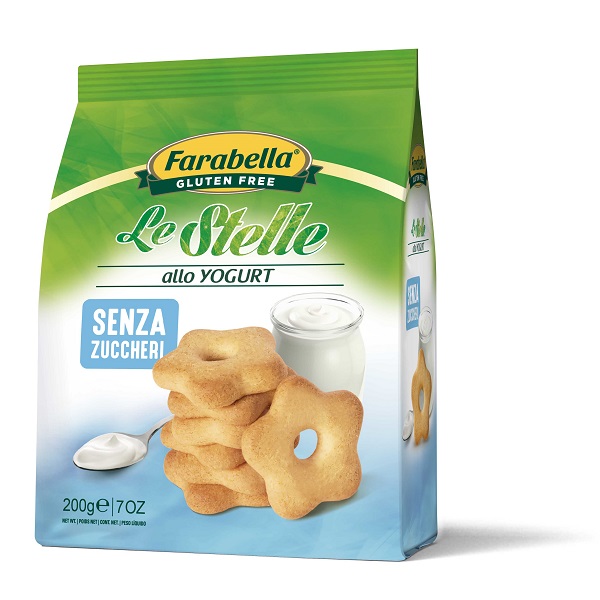 FARABELLA BISCOTTI LE STELLE YOGURT SENZA ZUCCHERO 200 G - Farmapanda Srl