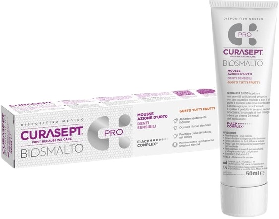 CURASEPT BIOSMALTO MOUSSE DENTI SENSIBILI 50 ML - Farmapanda Srl