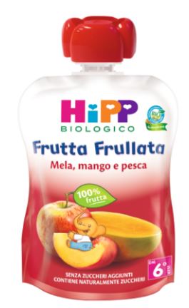 HIPP BIO FRUTTA FRULLATA MELA/MANGO/PESCA 90 G - Farmapanda Srl