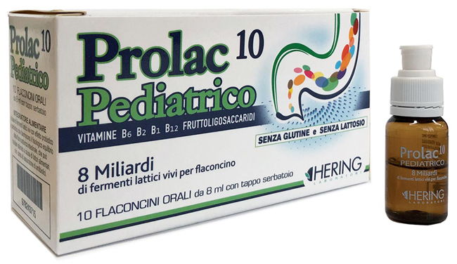 PROLAC10 PEDIATRICO FERMENTI LATTICI 10 FLACONCINI 8 ML - Farmapanda Srl