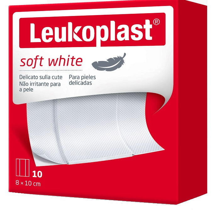 LEUKOPLAST SOFT WHITE 100 X 8 CM 10 PEZZI - Farmapanda Srl