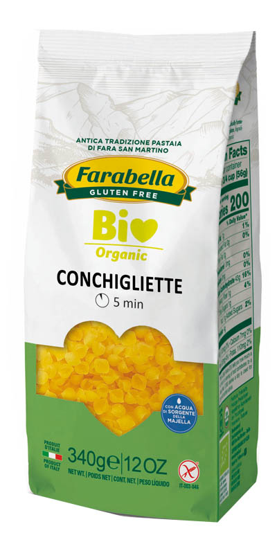 FARABELLA BIO CONCHIGLIETTE MAIS-RISO 340 G - Farmapanda Srl