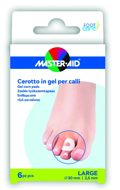 CEROTTO PROTEZIONE CALLI MASTER-AID FOOTCARE IN GEL LARGE 6 PEZZI B11 - Farmapanda Srl