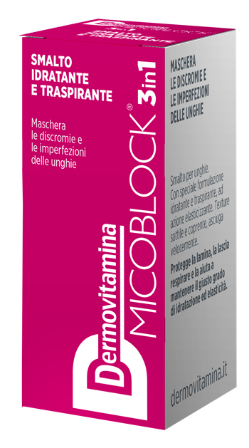 DERMOVITAMINA MICOBLOCK 3 IN 1 SMALTO IDRATANTE E TRASPIRANTE FUCSIA 5 ML - Farmapanda Srl