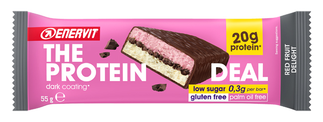 ENERVIT PROT DEAL BAR 55 G RED FRUIT - Farmapanda Srl