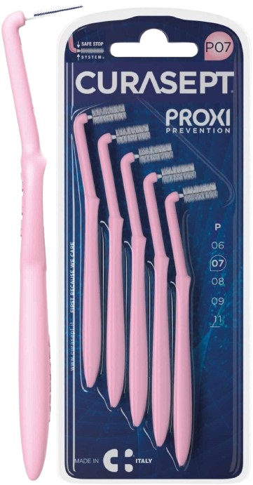 CURASEPT PROXI ANGLE P07 ROSA/PINK 5 PEZZI - Farmapanda Srl