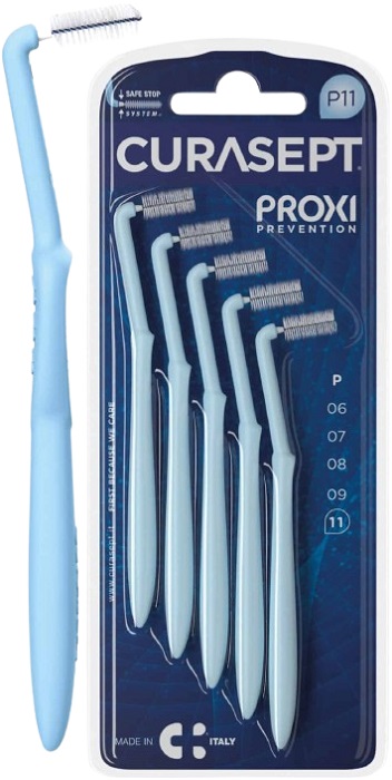 CURASEPT PROXI ANGLE P11 AZZURRO/LIGHT BLUE 5 PEZZI - Farmapanda Srl