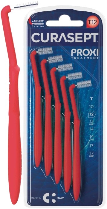 CURASEPT PROXI ANGLE T12 ROSSO/RED 5 PEZZI - Farmapanda Srl