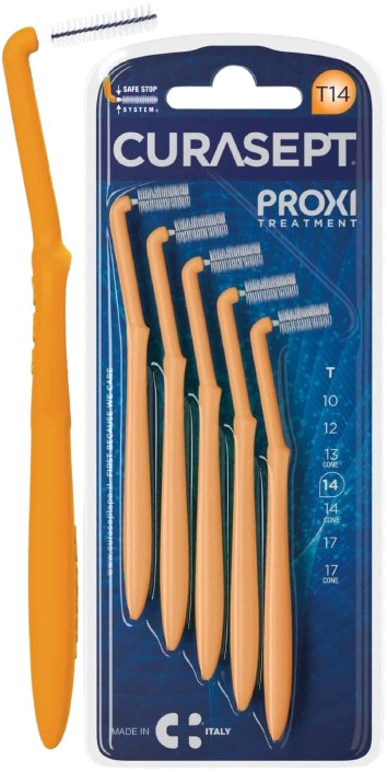 CURASEPT PROXI ANGLE T14 ARANCIO/ORANGE 5 PEZZI - Farmapanda Srl