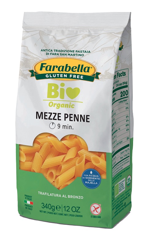 FARABELLA BIO MEZZE PENNE MAIS RISO 340 G - Farmapanda Srl