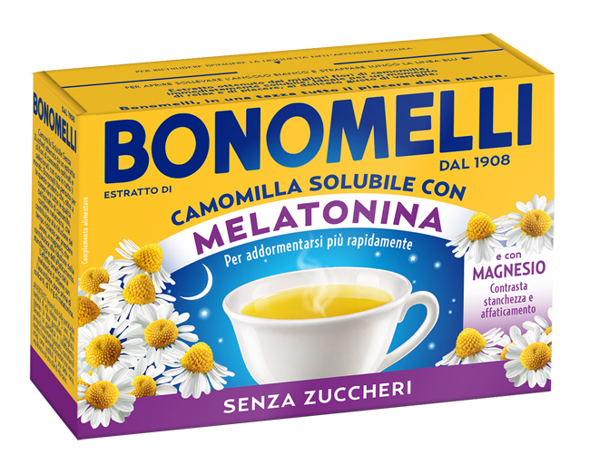 CAMOMILLA SOLUBILE MELATONINA MAGNESIO 16 BUSTINE - Farmapanda Srl