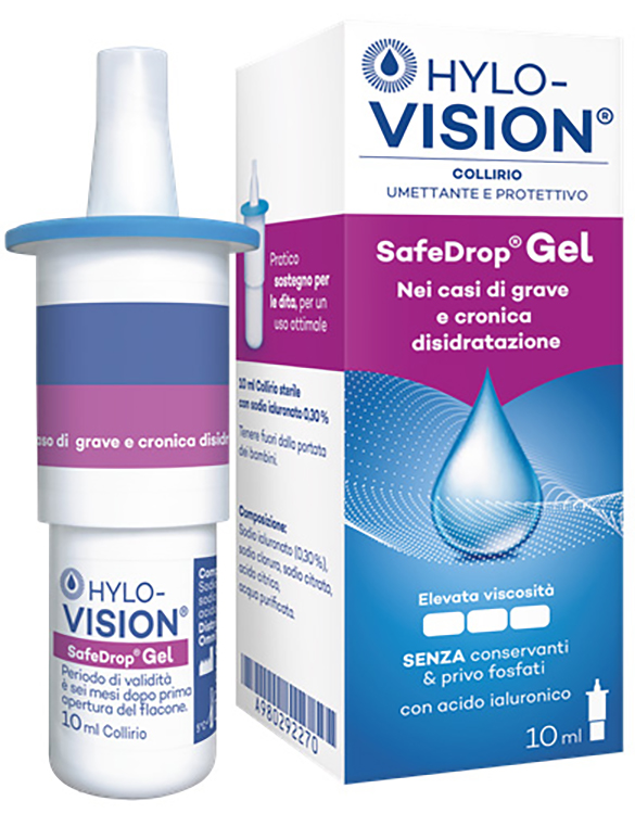 HYLOVISION SAFE DROP GEL 0,3% COLLIRIO UMETTANTE E PROTETTIVO 10 ML - Farmapanda Srl