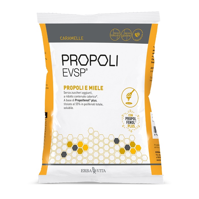 PROPOLI EVSP CARAMELLE PROPOLI MIELE 65 G - Farmapanda Srl