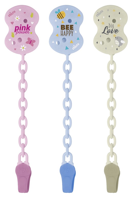 CHICCO CLIP CON CATENELLA MIXED COLORS NEW 2020 - Farmapanda Srl