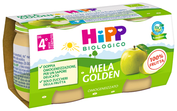 HIPP BIO OMOGENEIZZATO MELA GOLDEN 2 X 80 G - Farmapanda Srl