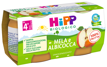 HIPP BIO OMOGENEIZZATO ALBICOCCA/MELA 2X80 G - Farmapanda Srl