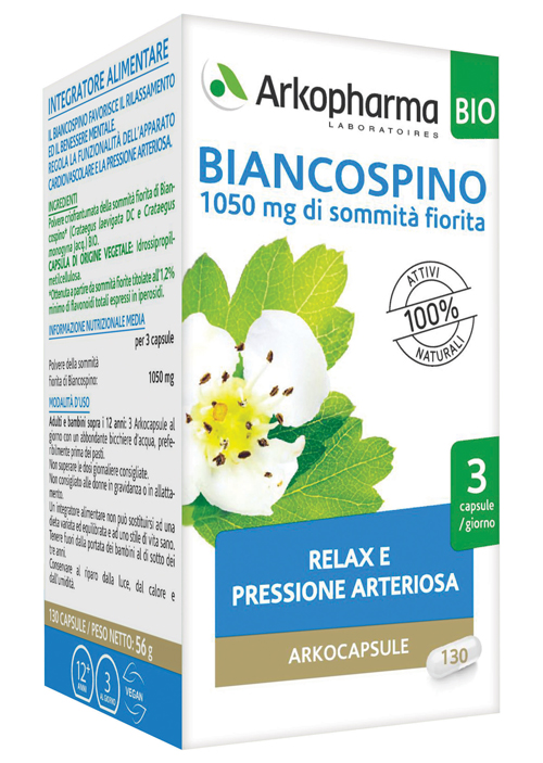 ARKO CAPSULE BIANCOSPINO BIO 130 CAPSULE - Farmapanda Srl