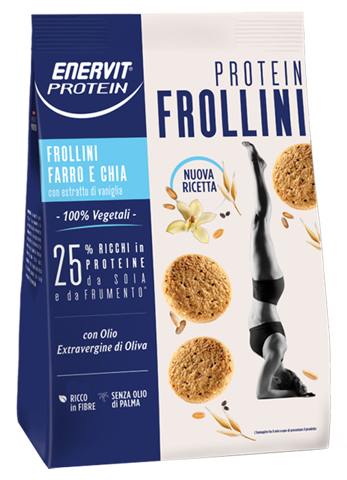 ENERVIT PROTEIN FROLLINI FARRO CHIA 200 G - Farmapanda Srl