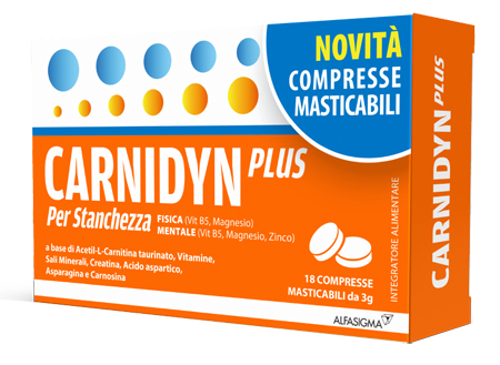 CARNIDYN PLUS 18 COMPRESSE MASTICABILI - Farmapanda Srl
