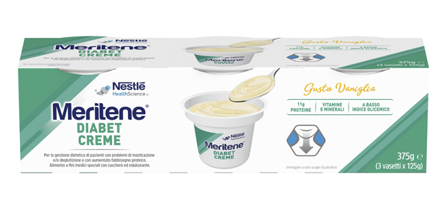 MERITENE DIABET CREME VANIGLIA 3 X 125 G - Farmapanda Srl