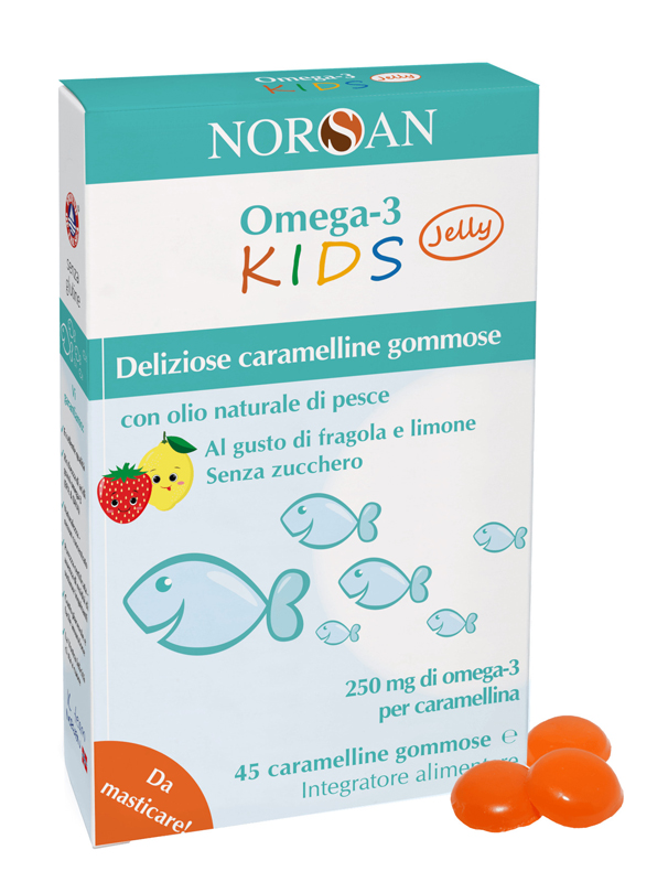 NORSAN OMEGA 3 KIDS 45 CARAMELLINE GOMMOSE - Farmapanda Srl