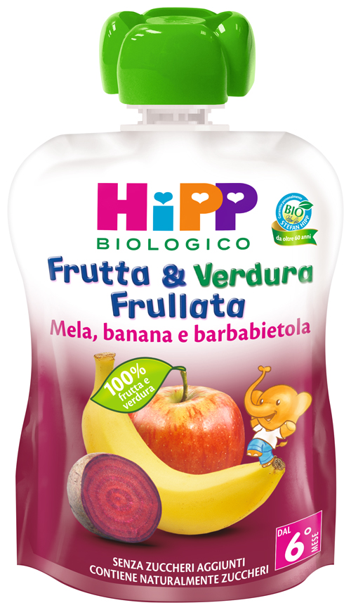 HIPP BIO FRUTTA & VERDURA MELA BANANA BARBABIETOLA 90 G - Farmapanda Srl