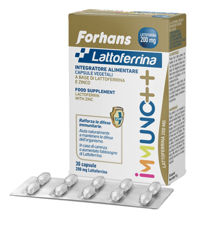 FORHANS LATTOFERRINA IMMUNO++ 200 MG LATTOFERRINA 30 CAPSULE - Farmapanda Srl