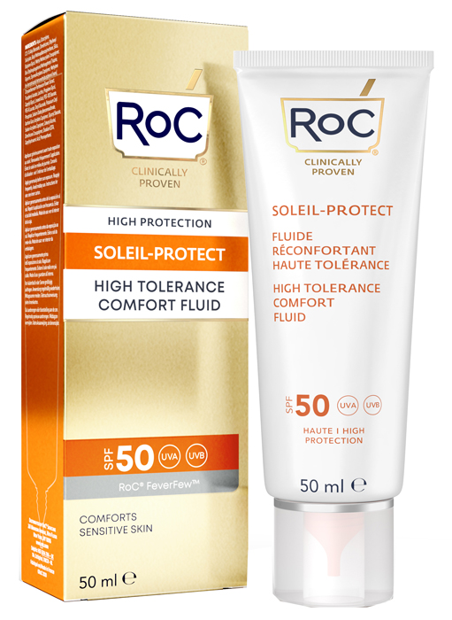 ROC FLUIDO SOLARE VISO SPF 50 ELEVATA TOLLERABILITA' 50 ML - Farmapanda Srl