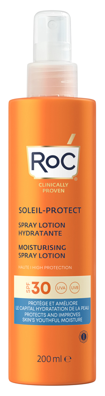ROC LOZIONE SPRAY SOLARE CORPO SPF 30 IDRATANTE 200 ML - Farmapanda Srl