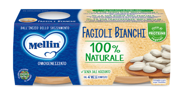 MELLIN OMOGENEIZZATO FAGIOLI BIANCHI 2 X 80 G - Farmapanda Srl
