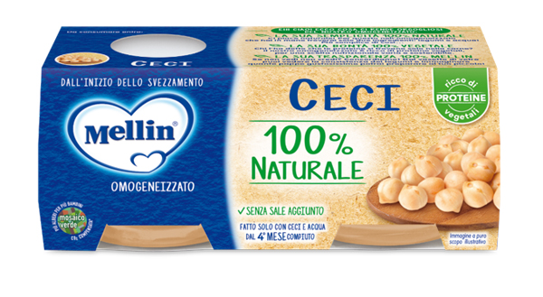 MELLIN OMOGENEIZZATO CECI 2 X 80 G - Farmapanda Srl