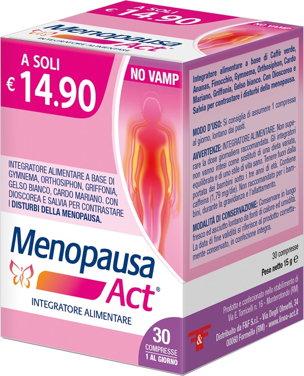 MENOPAUSA ACT 30 COMPRESSE - Farmapanda Srl