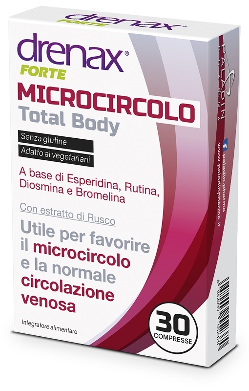 DRENAX FORTE MICROCIRCOLO TOTAL BODY 30 COMPRESSE - Farmapanda Srl