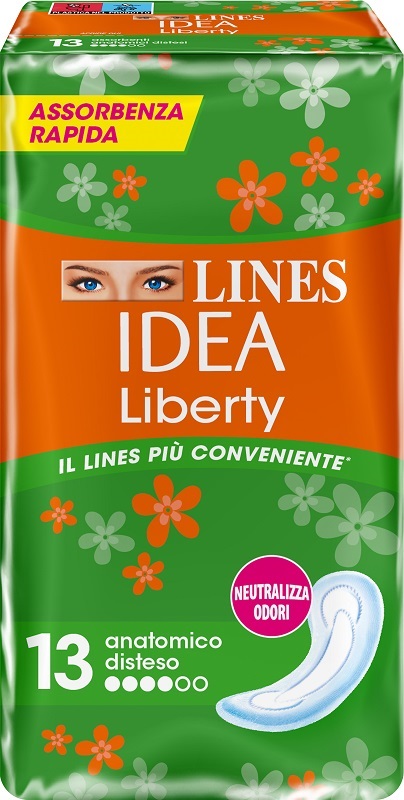 LINES IDEA LIBERTY DWCT ANATOMICI 13 PEZZI - Farmapanda Srl