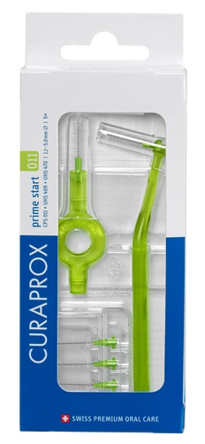 CURAPROX CPS 011 SCOVOLINO PRIME START 011 LIME GREEN 5 PEZZI - Farmapanda Srl