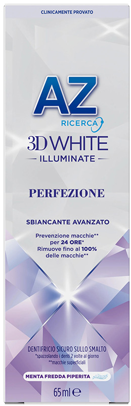 AZ 3D WHITE ILLUMINANTE PERFEZIONE SBIANCANTE AVANZATO DENTIFRICIO 50 ML - Farmapanda Srl